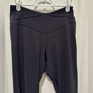 lululemon athletica Black Leggings sheer calf with stirrups